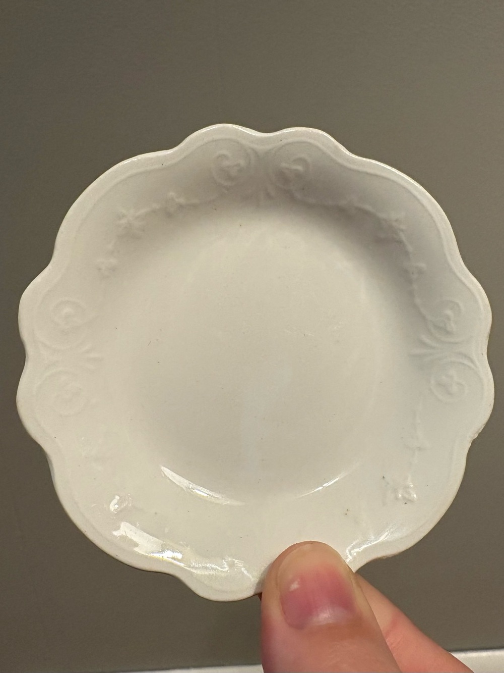 Antique English WH Grindley Butter Pat